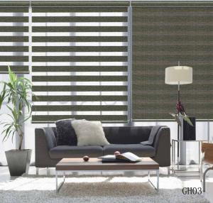 Wholesale 100% Polyester Home Decoration cordless zebra blind and shade motorized from china suppliers