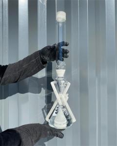 Wholesale Classic Glass Bong Beaker Colorful Cone Percolator Hookah Water Pipe from china suppliers