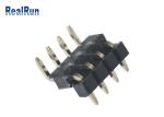 LCP Fiber Male Header Connector PA6T Solder Black Brass Double Plastic