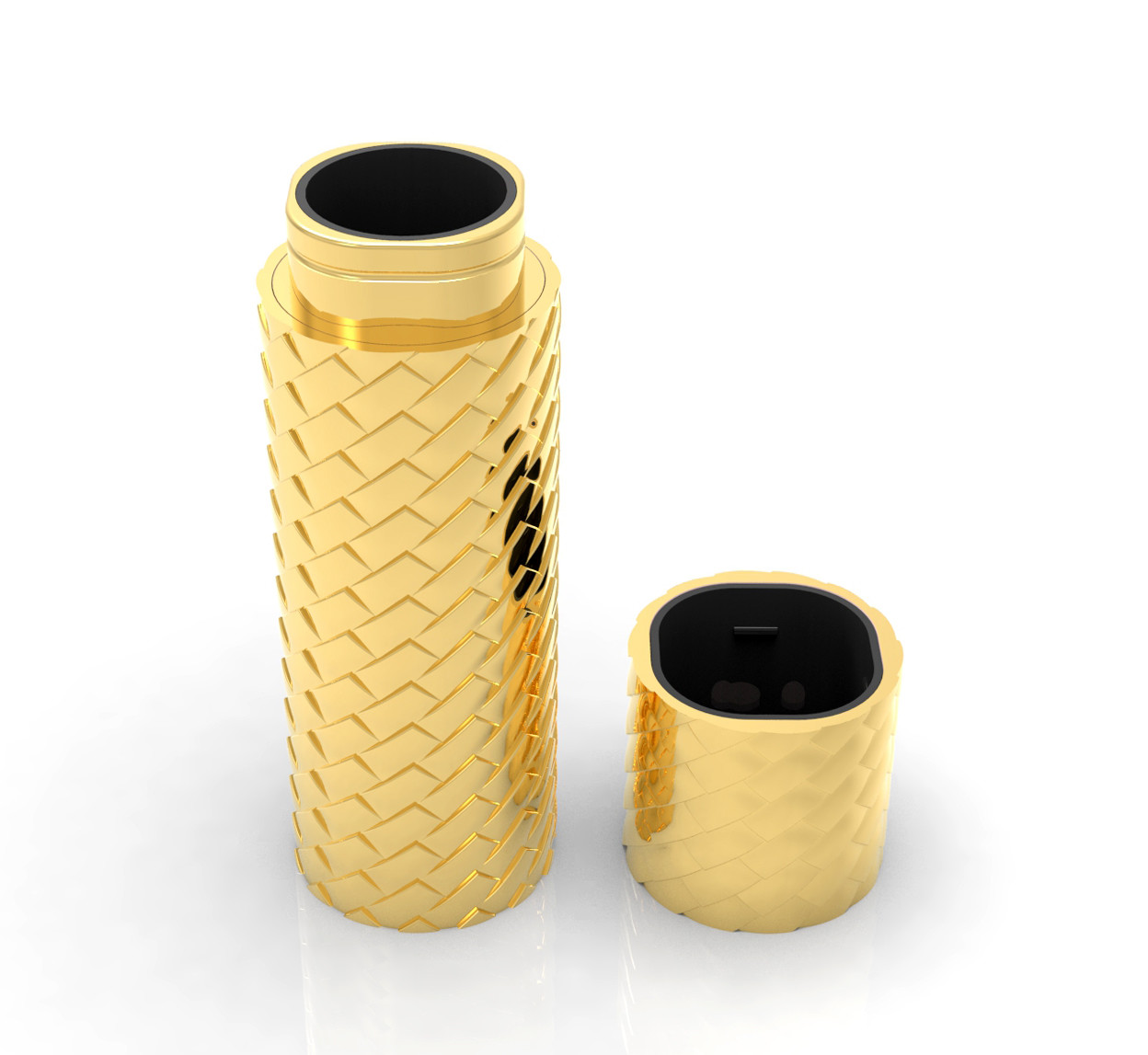 OEM 10ml Portable Perfume Holder With Zinc Alloy Perfume Cover