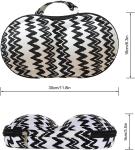 1680D nylon Portable Bra EVA Travel Case With Net