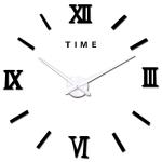 Roman Digital Big Mirror Modern Wall Clok Large Vintage Style Wall Clocks