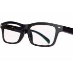 Polycarbonate Lens Bluetooth Smart Glasses IP5 Black For Listening Music