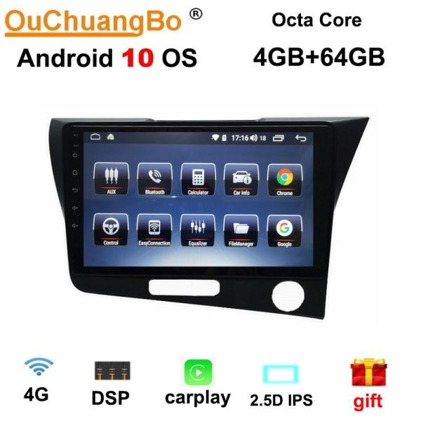 Ouchuangbo android 10.0 car audio gps for Honda CRZ RHD wth swc DSP stereo head