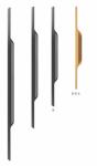 Modern Black Aluminium Furniture Handle Kitchen Cabinets Door Drawer Pull Handle