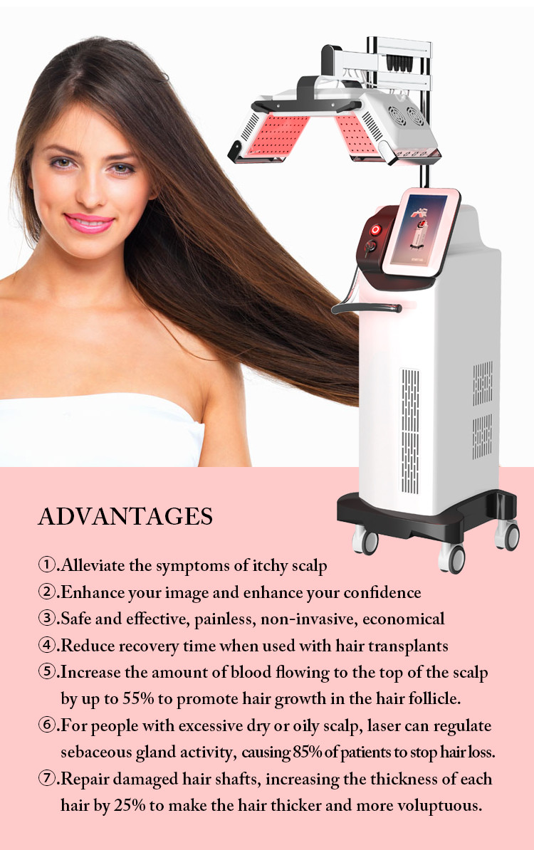 660nm Diode Laser Hair Growth Machine , Anti Hair Loss Treatment Machine