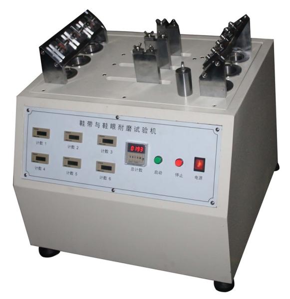 Abrasion Resistance Footwear Testing Equipment , Shoelace Abrasion Tester