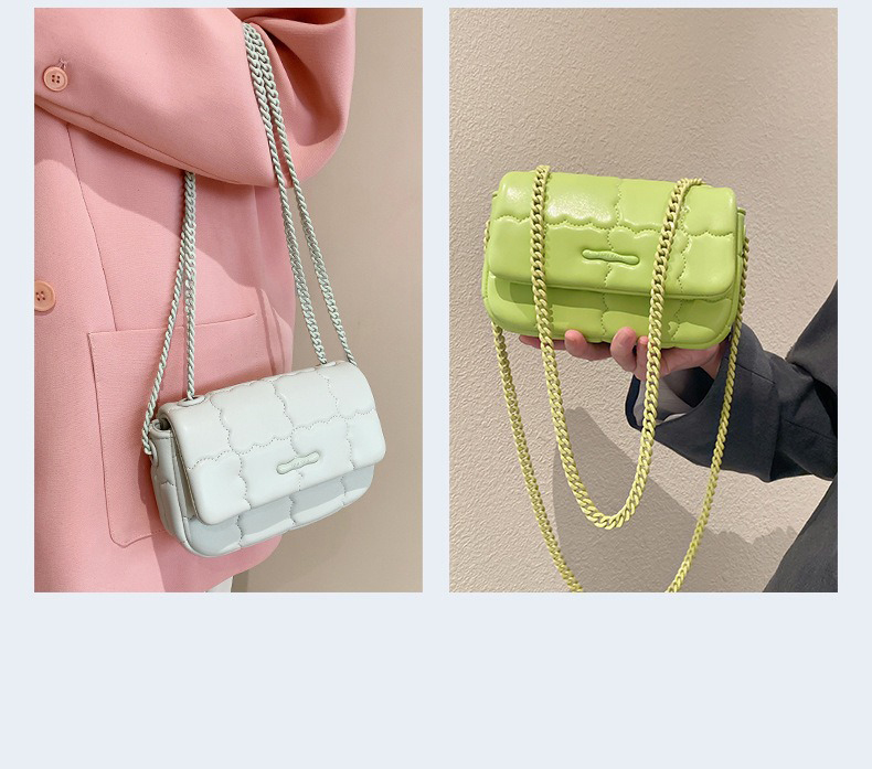 PU Niche Design Chain Bag Female Fashion Single Shoulder Crossbody Bag Women Small Fragrance Female Bag
