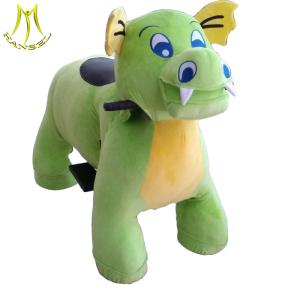 Wholesale Hansel new coin operated battery plush animal electric dinosaur scooter from china suppliers