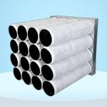 Round Cylinder Chemical Hepa Air Filter For HVAC System 0.1 0.3 Micron