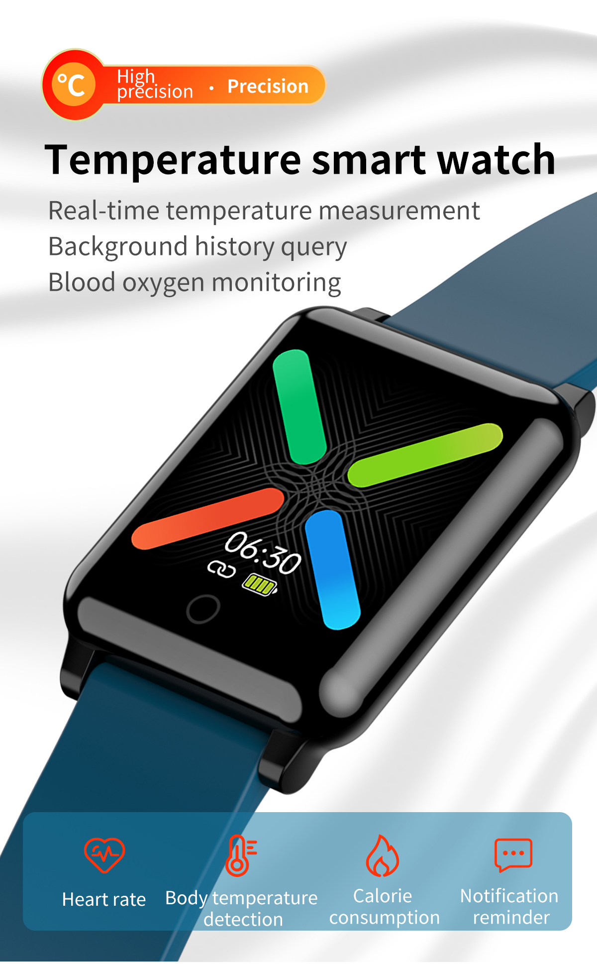 Environmental Protection TPU Colors Strap Smartwatch F52 Waterproof Watch Bracelet For Samsung