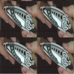 Personalized Punched Short Tactical Pocket Knife Cutter Hunting Knife Designs
