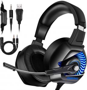 Wholesale LED Light 20000Hz 2.2m ONIKUMA K6 Gaming Headset from china suppliers