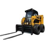800kg 1050kg Euro 5 CE EPA Wheel Skid Steer Loader with Optional AC and Hammer