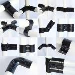 Good Quality Black Double Metal Joint For Lean Pipe Workbench