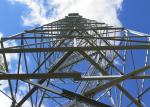 Steel 220 Kv Transmission Line Towers , High Tension Triangle Antenna Tower