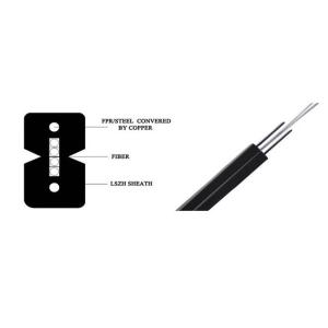 Wholesale SM G657A LSZH Ftth Indoor Drop Cable , Fiber Optic Ethernet Cable 1 2 4 Core from china suppliers