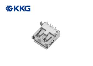 Wholesale KKG Curl Brim Usb Type A Female Connector Mechanical Life 5000 Cycles from china suppliers