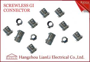 Wholesale 20mm 25mm Steel GI Conduit Screwless Connector Electro Galvanized BS4568 from china suppliers