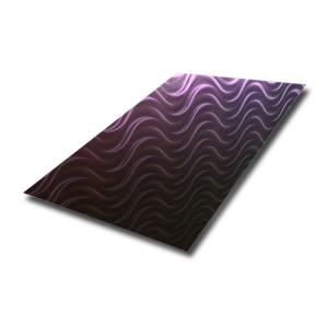 Wholesale SS 201 316 Grade Sheet 0.9MM Thick 3D Laser/Polished Embossed Texture Stainless Steel Sheet For Decorative Wall Paneling from china suppliers