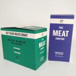 Custom Printed Folded Cardboard Retail Display Box 200G Beef Jerk Packaging