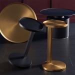 Hotel Golden Metal Side Table Modern High End Interior Furniture Customisation