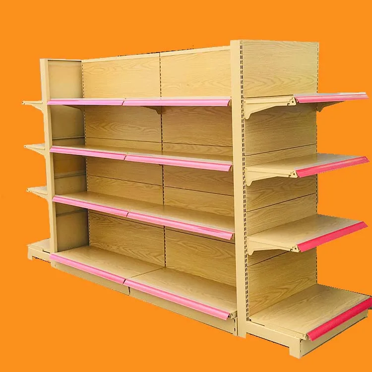 Factory custom color size metal pharmacy gondola shelves