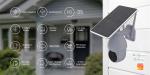 Smart Wi-Fi White Security Camera Solar Charge 1080P Home Surveillance Support