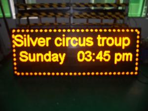 China Digital Yellow Led Scrolling Message Sign Advertising 1/8 Scan 192 * 192 on sale