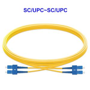 Wholesale SC/UPC~SC/UPC 1550nm Fiber Optic Patch Cord 2 Core OS2 LSZH from china suppliers