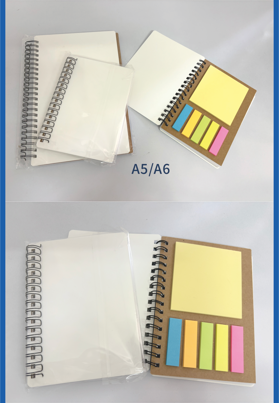 Wholesale Custom Logo Printed A5 Dotted Notebook Sublimation Heat Press Paper Personal Blanks for Promotional Loose Notebook