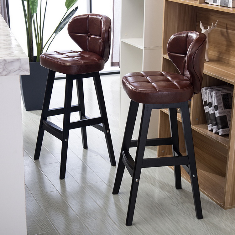 Upgrade Your Bar with This Modern and Elegant PU Stool in Synthetic Leather