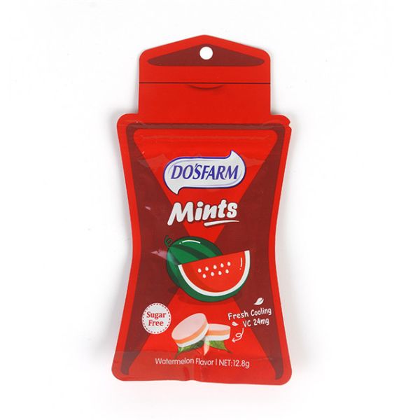 12.8g Watermelon Taste Healthy Hard Candy Tablet Bag Packed