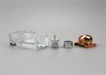 Unique Square Small Empty Perfume Bottles , Spray Clear Perfume Bottles 30ml