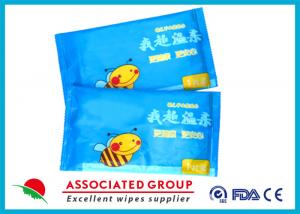 China Single Piece Baby Wet Wipes , 55gsm 10PCS / Bag Water Baby Wipes No Fragrance Mini Size on sale