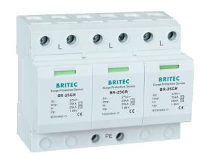Wholesale BR-25GR 3P Lightening Protector Surge Absorber Spd Type 1 Surge Protective Device from china suppliers