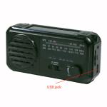 2800 mAh emergency outdoor dynamo radio 3 band solar hand crank radio