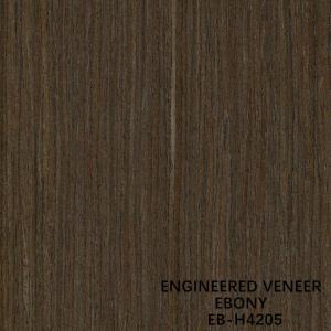 Wholesale Decorative Ebony Wood Veneer Black Oak H4205 Straight Cut For Cabinet Face Fleeced Back from china suppliers