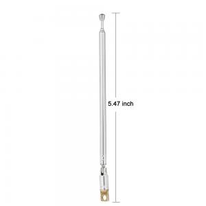 China Stainless Steel VHF/UHF Telescopic FM Radio Mast Antenna 4 Sections Copper Car Antenna 360 Rotatable on sale