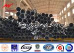 Distribution Steel Tubular Tower Pole / Galvanized Metal Pole For Electric