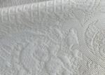 300gsm Off White Jacquard Fabric Polyester White Cotton Jacquard Fabric