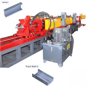 China Galvanized Metal Stud And Track Wall Framing Profile Rolling Forming Machine on sale