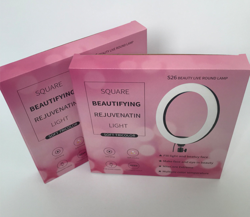 Custom B Flute Electronics Packing Boxes 250gsm For Beauty Light