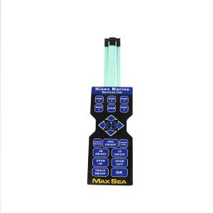 Wholesale DC 12V Voltage Rating Flat Membrane Switch with Customized Design and Contact Resistance of 100mΩ from china suppliers