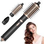 Hair Dryer Brush 6 in 1 Hair Styler Silver Ionic Technology Fast Drying Multi