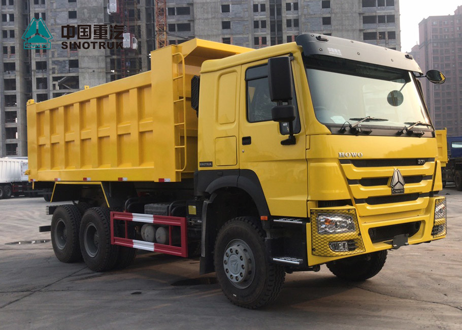 Orange 6x4 371hp 20M3 Heavy Duty Dump Truck With 10 Tyres