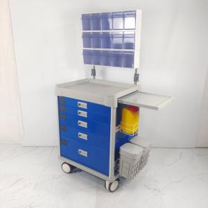 Wholesale Cold Steel Columns Anesthesia Supply Cart Abs Drawers Medication Storage With Locking from china suppliers