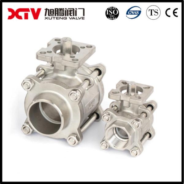 Xtv Soft Seated Stainless Steel Ball Valve with Butt Welding and Mounting Pad