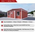 Customized Color Modern Apartment Prefab House with 40 ft Container Configuratio