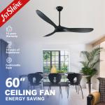 Featured Memory Function 60 Inch Simple Electric Ceiling Fan for Modern Wooden